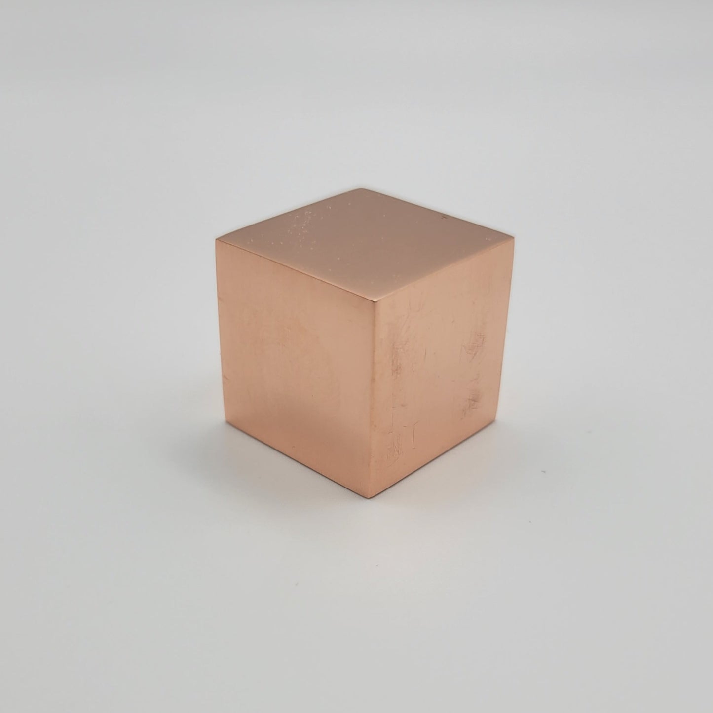 Copper Cube (Cu) 99.99% Pure 1"x1"x1" Polished MADE IN USA